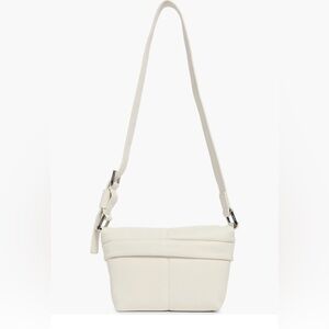 AllSaints Colette Leather Crossbody Bag – Pampus White, Brand New With Ta